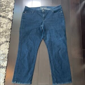 Michael Kors Size 14 W Dark Blue Jeans 21 Inch Inseam